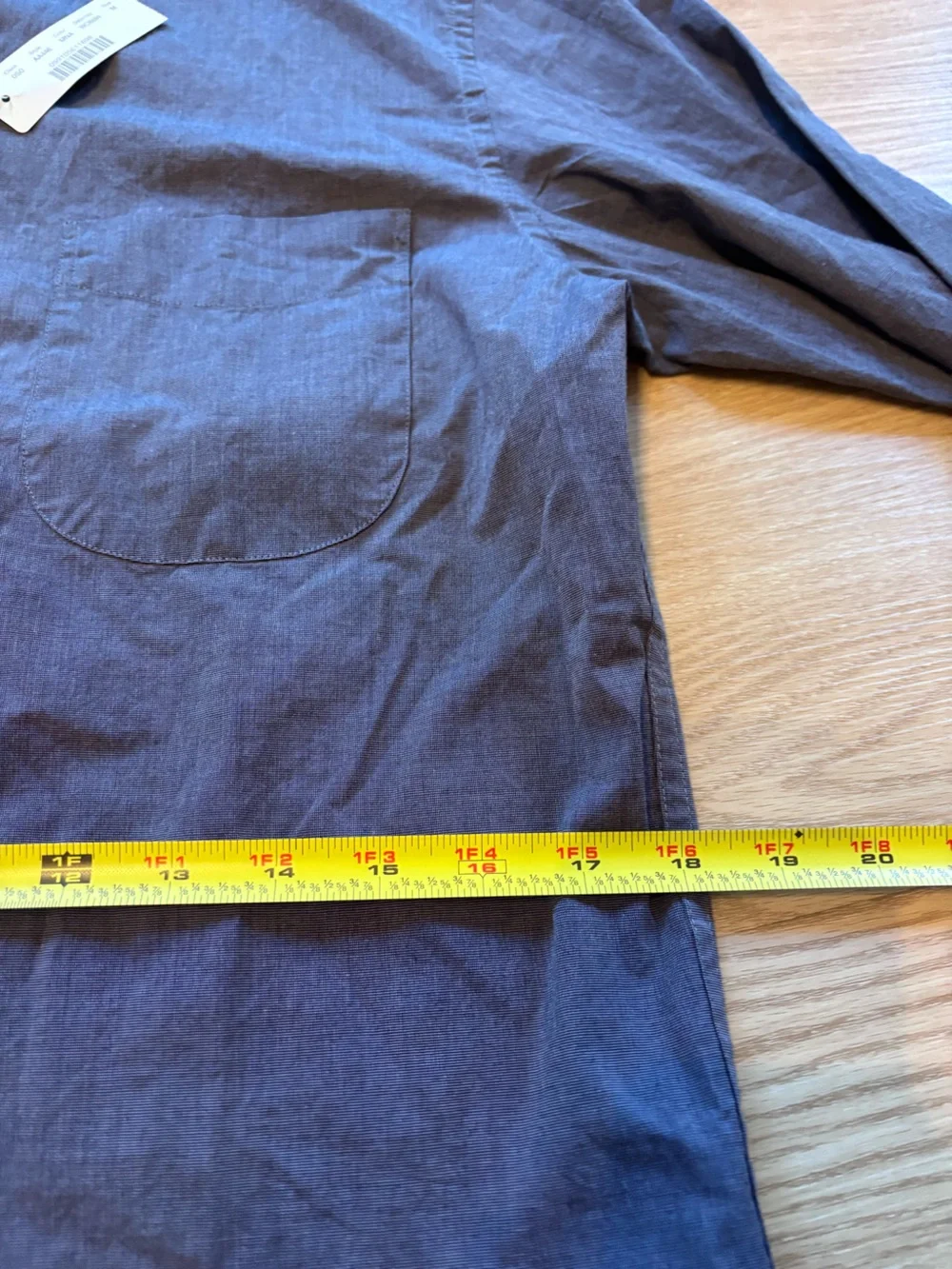 NWT J Crew Men’s M Organic Cotton Slim Fit Elastane Button Down Blue